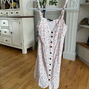 Banana republic buttoned mini dress